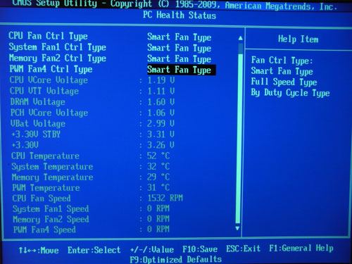 Foxconn Inferno Katana системный мониторинг